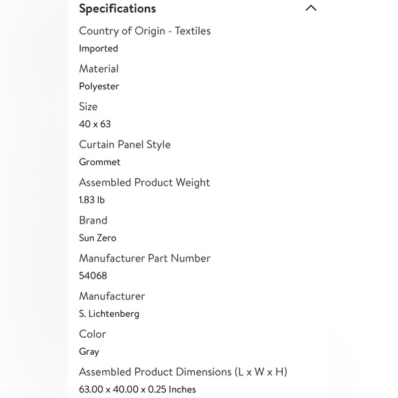 COPY - Sun Zero 2-pack Arlo Textured Thermal Insulated Grommet Curtain Panel 40… - Picture 4 of 8